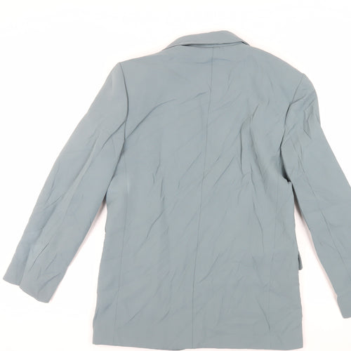 Zara Womens Green Jacket Blazer Size M Button
