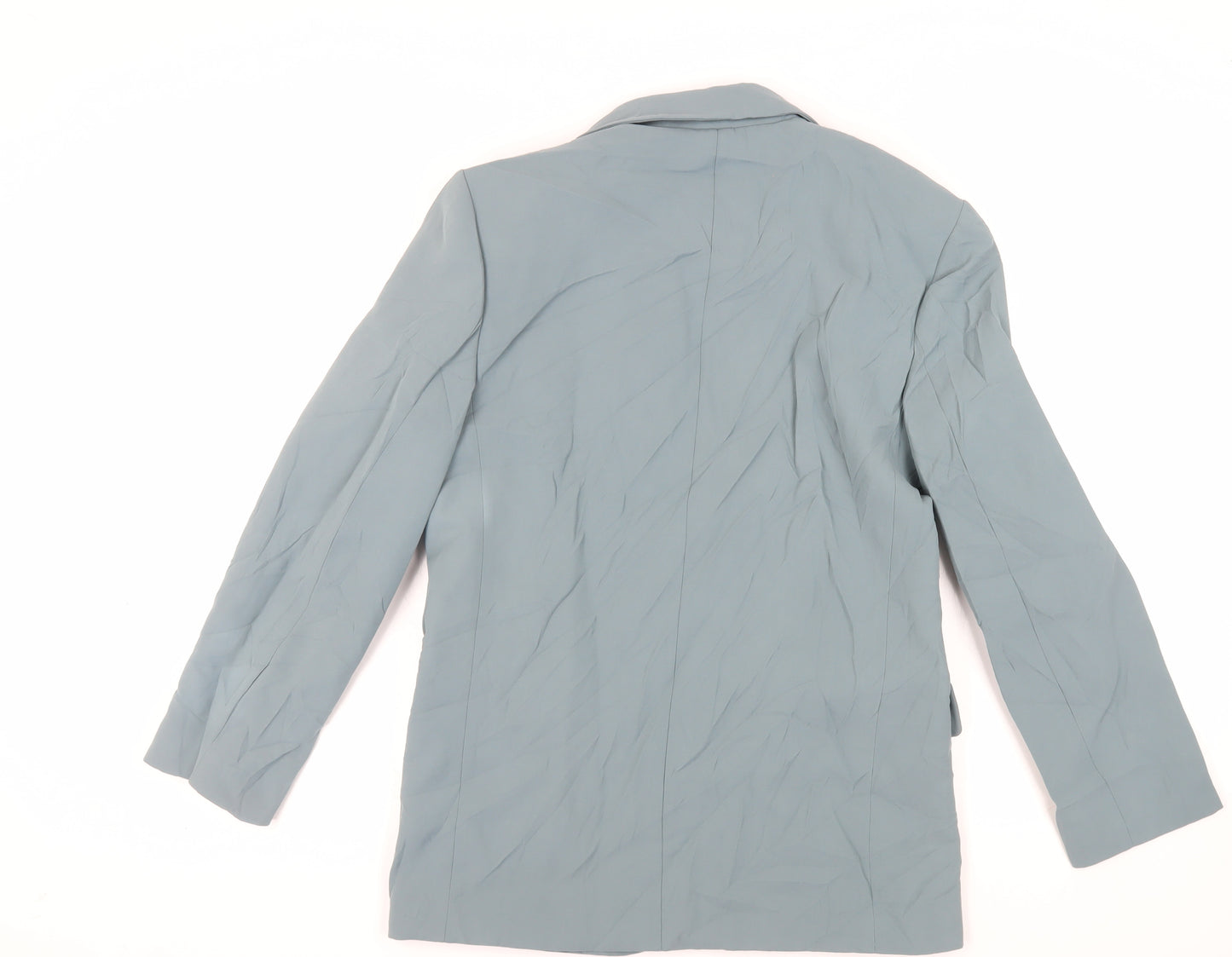 Zara Womens Green Jacket Blazer Size M Button
