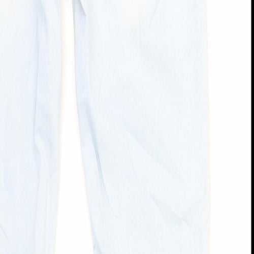 NEXT Womens Blue Cotton Skinny Jeans Size 12 L31 in Regular Zip
