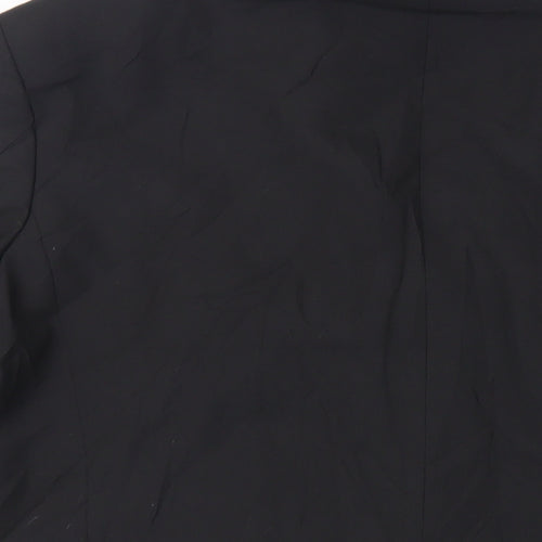 St Michael Mens Black Polyester Tuxedo Suit Jacket Size 44 Regular - Vintage