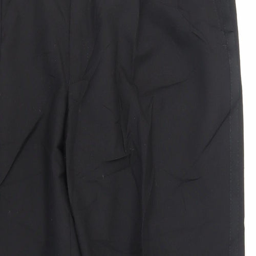 St Michael Mens Black Polyester Dress Pants Trousers Size 36 in L31 in Regular Zip