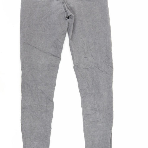 Marks and Spencer Womens Grey Cotton Jegging Jeans Size 10 L28 in Regular - Elasticated Waist