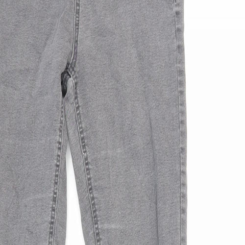 Marks and Spencer Womens Grey Cotton Jegging Jeans Size 10 L28 in Regular - Elasticated Waist