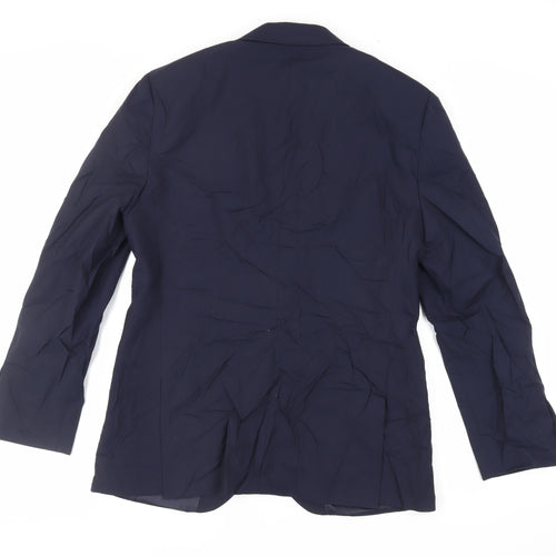 Kenneth Cole Mens Blue Wool Jacket Suit Jacket Size 40 Regular