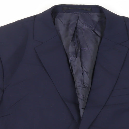 Kenneth Cole Mens Blue Wool Jacket Suit Jacket Size 40 Regular