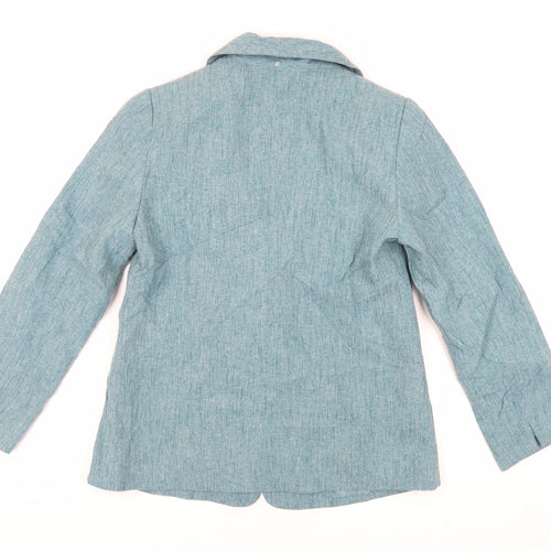 EWM Womens Green Jacket Blazer Size 10 Button