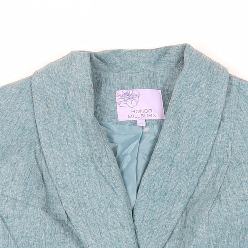 EWM Womens Green Jacket Blazer Size 10 Button