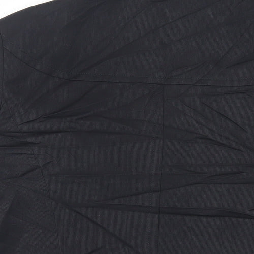 Savida Womens Black Jacket Blazer Size 14 Button