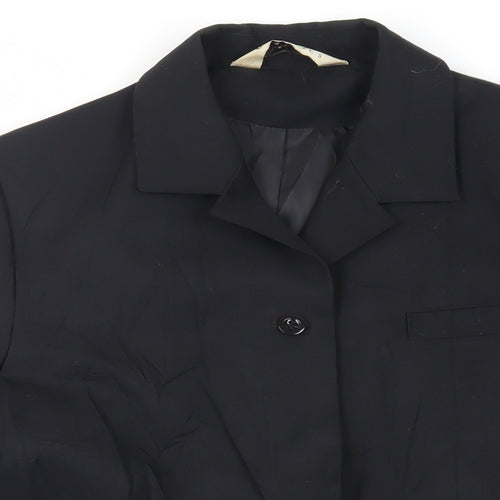 Modern Classics Womens Black Jacket Blazer Size 12 Button - Vintage