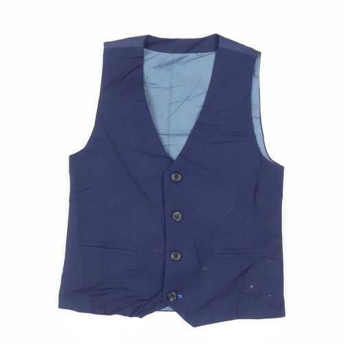 NEXT Boys Blue Jacket Waistcoat Size 7 Years Button