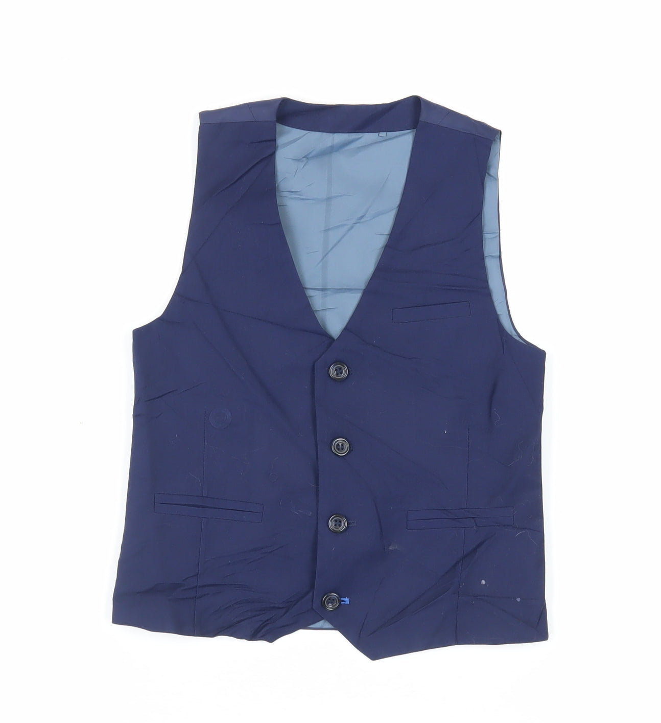 NEXT Boys Blue Jacket Waistcoat Size 7 Years Button