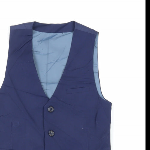 NEXT Boys Blue Jacket Waistcoat Size 7 Years Button