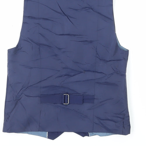 NEXT Boys Blue Jacket Waistcoat Size 7 Years Button