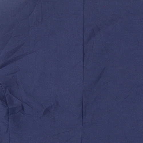 Dobell Mens Blue Polyester Jacket Suit Jacket Size 40 Regular