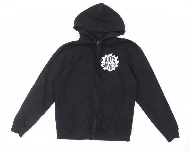 Disney Womens Black Cotton Full Zip Hoodie Size M Zip - The Lion King