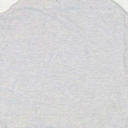 NEXT Womens Grey Cotton Pullover Sweatshirt Size 8 Pullover - Pockets