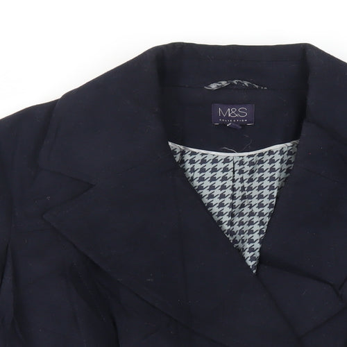 Marks and Spencer Womens Blue Jacket Size 14 Zip