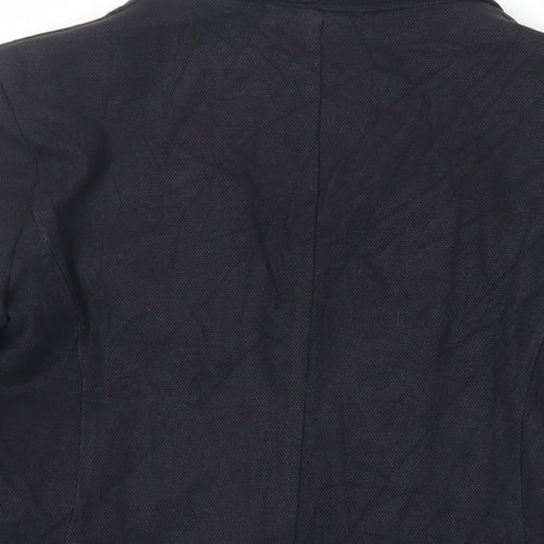 Marks and Spencer Womens Black Jacket Blazer Size 12 Button