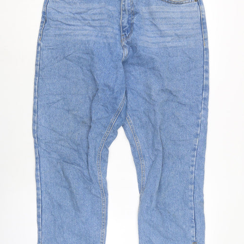 Nasty Gal Womens Blue Cotton Straight Jeans Size 20 L28 in Regular Zip