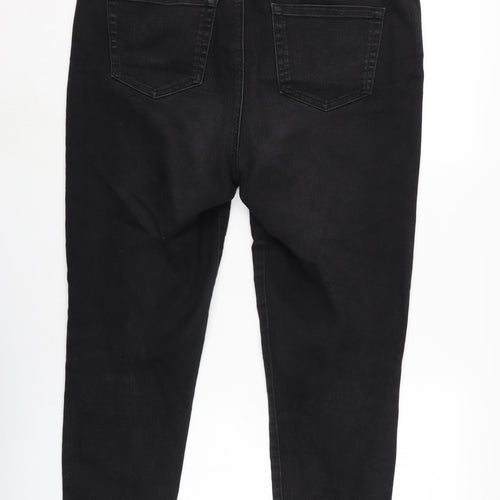 Charter Club Womens Grey Cotton Blend Skinny Jeans Size 12 L26 in Regular Zip