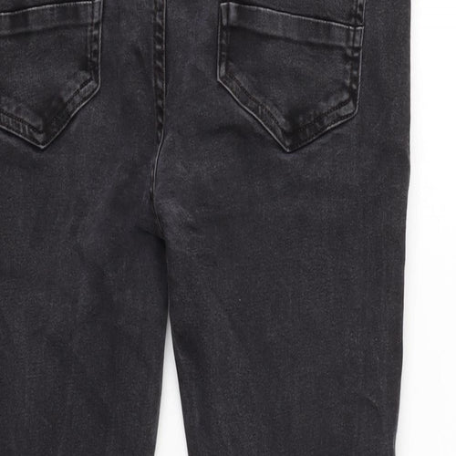 Denim & Co. Mens Grey Cotton Blend Tapered Jeans Size 34 in L30 in Regular Button