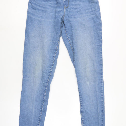 ESMARA Womens Blue Cotton Blend Jegging Jeans Size 12 L30 in Regular Zip