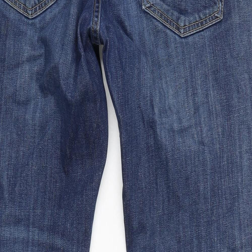 Levis Mens Blue Cotton Blend Straight Jeans Size 32 in L30 in Regular Zip