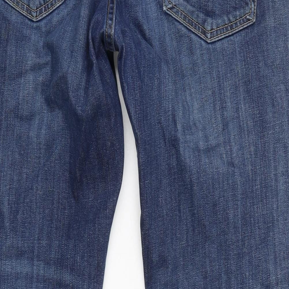 Levis Mens Blue Cotton Blend Straight Jeans Size 32 in L30 in Regular Zip