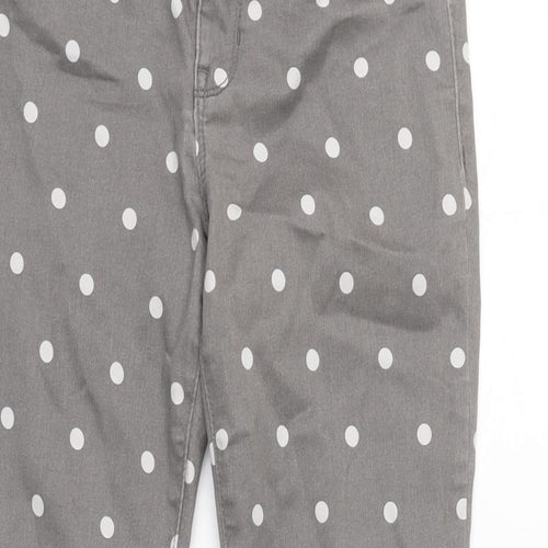 Gap Womens Grey Cotton Blend Tapered Jeans Size 28 in L27 in Regular Zip - White spotted effect.