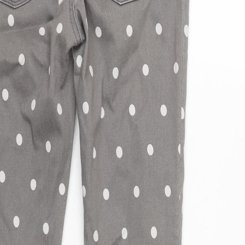 Gap Womens Grey Cotton Blend Tapered Jeans Size 28 in L27 in Regular Zip - White spotted effect.