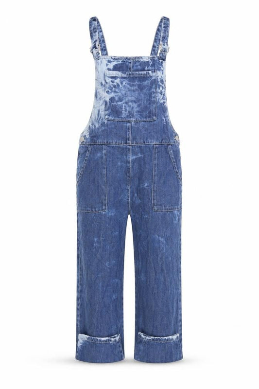 NEXT Girls Blue Cotton Dungaree One-Piece Size 11 Years L21 in Buckle