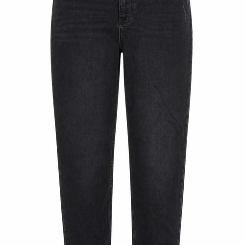 Marks and Spencer Womens Grey Cotton Blend Straight Jeans Size 10 L29 in Regular Zip