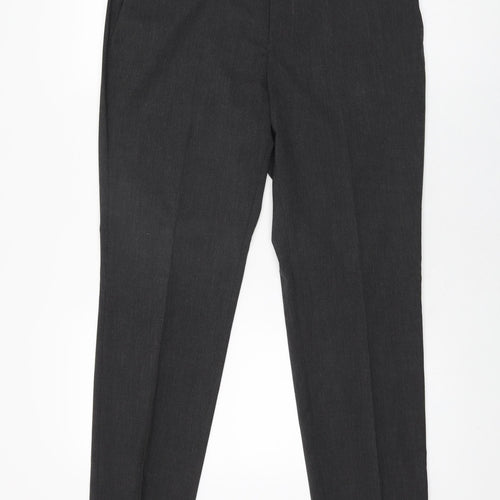 Topman Mens Grey Polyester Trousers Size 32 in L30 in Regular Zip