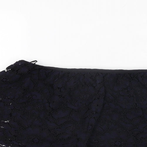 Zara Womens Black Floral Viscose Cropped T-Shirt Size S Off the Shoulder