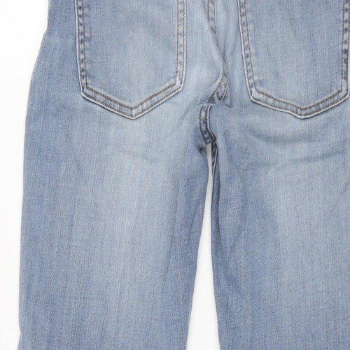 Crista Leonard Womens Blue Cotton Skinny Jeans Size 26 in L26 in Regular Zip