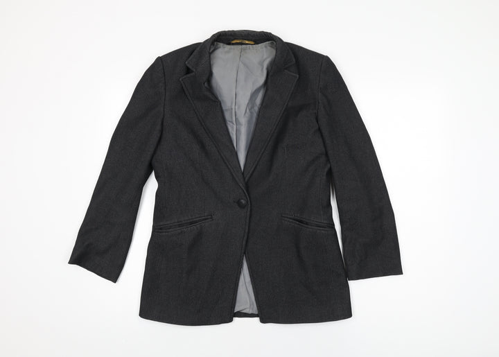 Marks and Spencer Womens Grey Jacket Blazer Size 8 Button