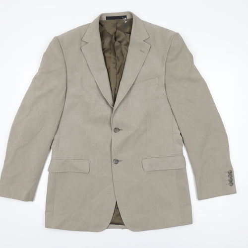 Marks and Spencer Mens Beige Viscose Jacket Suit Jacket Size 38 Regular