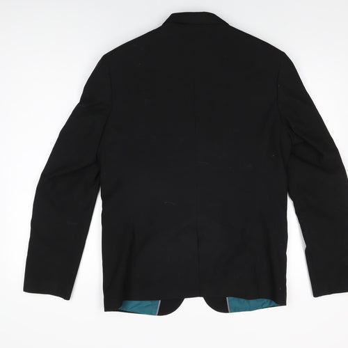 Marks and Spencer Mens Black Viscose Jacket Suit Jacket Size 40 Regular