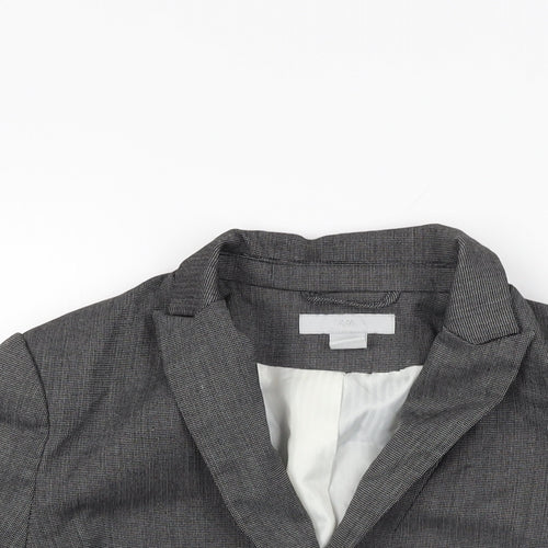 H&M Womens Grey Jacket Blazer Size 10 Button