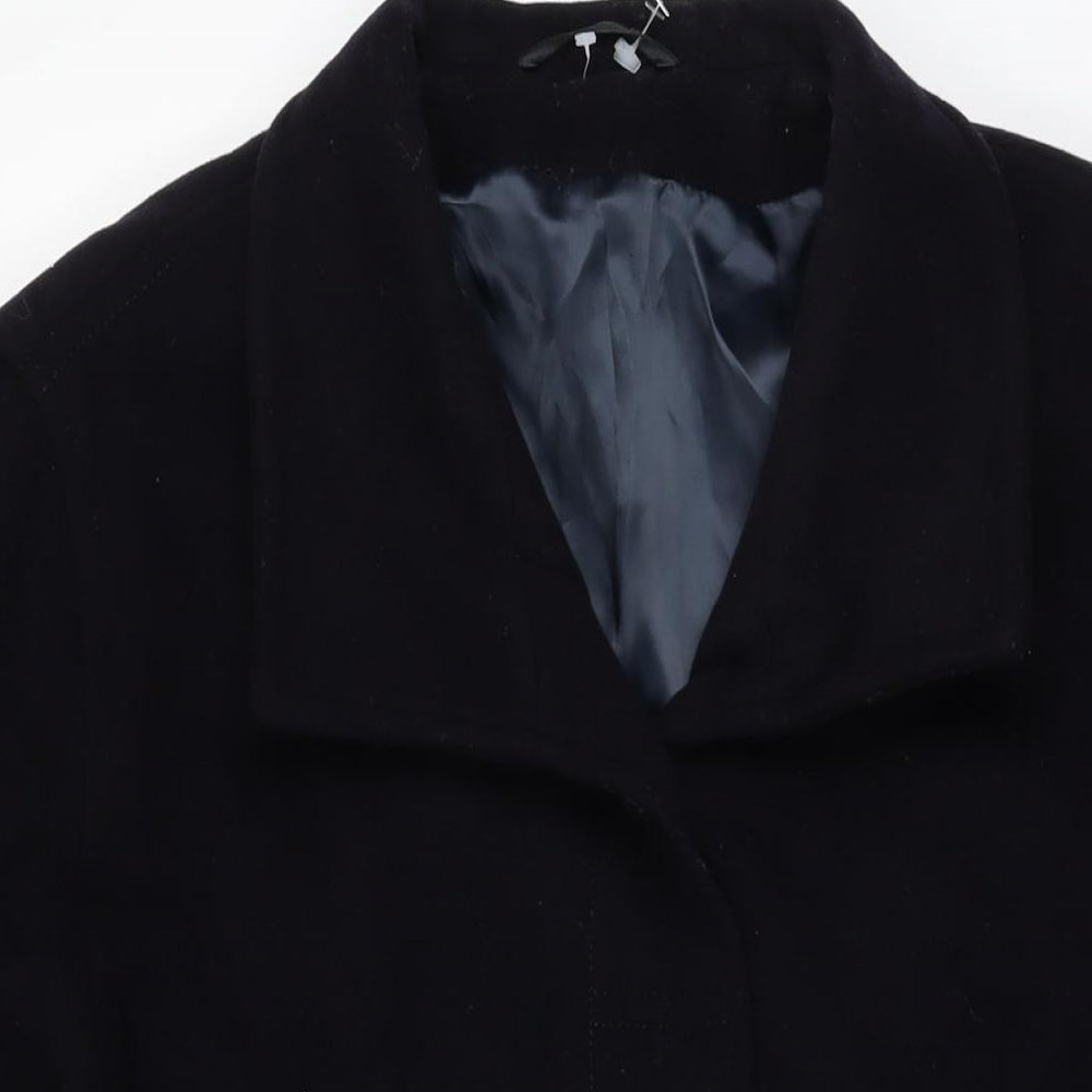 Goldix Womens Blue Overcoat Coat Size 20 Button