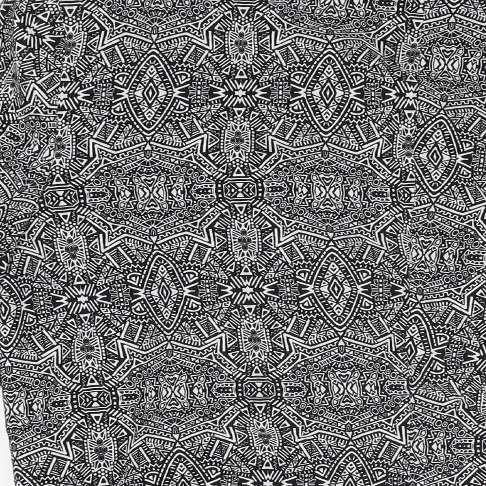 New Look Womens Black Geometric Jacket Size 18
