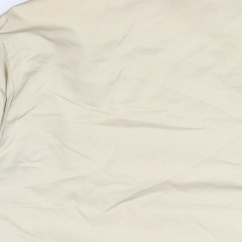 St Michael Mens Beige Overcoat Coat Size 44 Zip