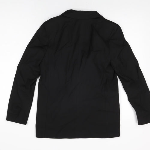 River Island Womens Black Jacket Blazer Size 6 Button