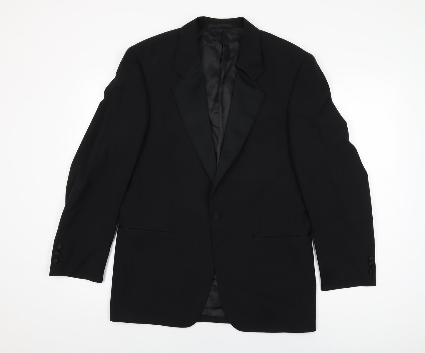 Hugo James Mens Black Wool Jacket Suit Jacket Size 36 Regular