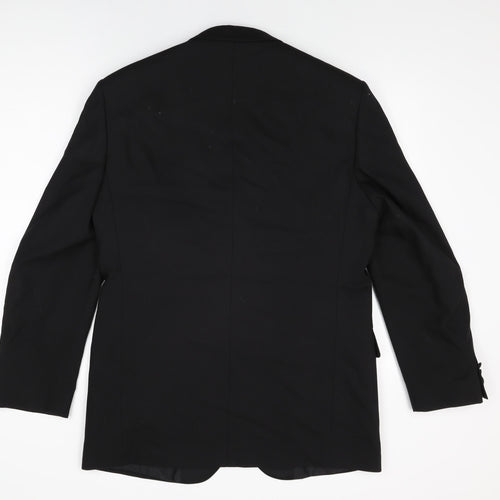 Marks and Spencer Mens Black Wool Jacket Suit Jacket Size 40 Regular