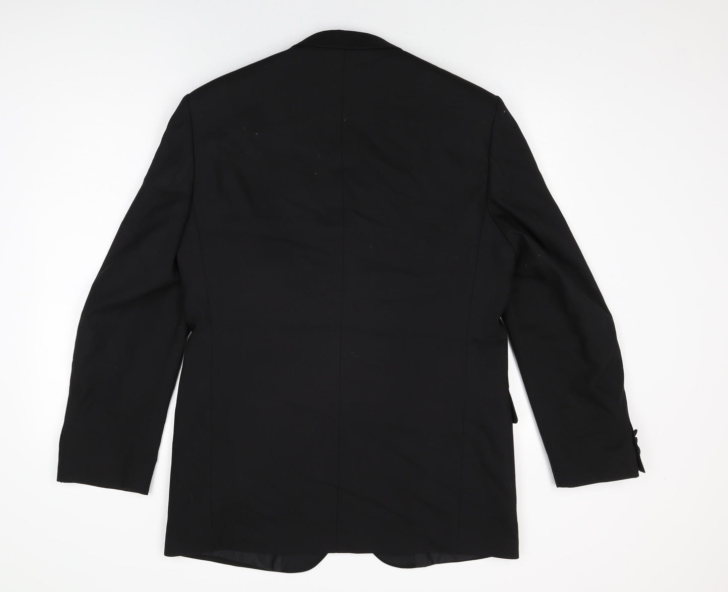 Marks and Spencer Mens Black Wool Jacket Suit Jacket Size 40 Regular
