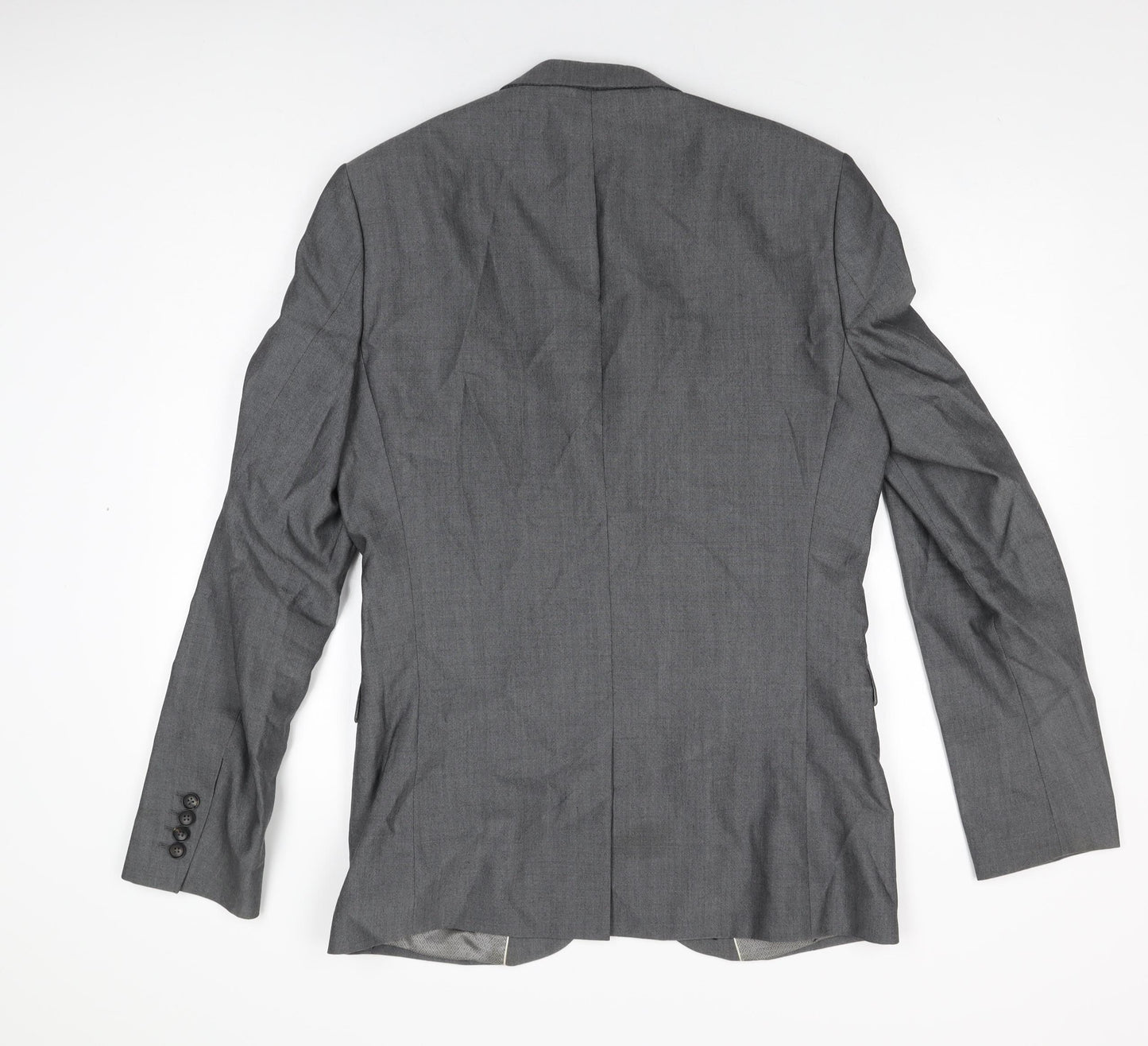 NEXT Mens Grey Wool Jacket Suit Jacket Size 40 Regular