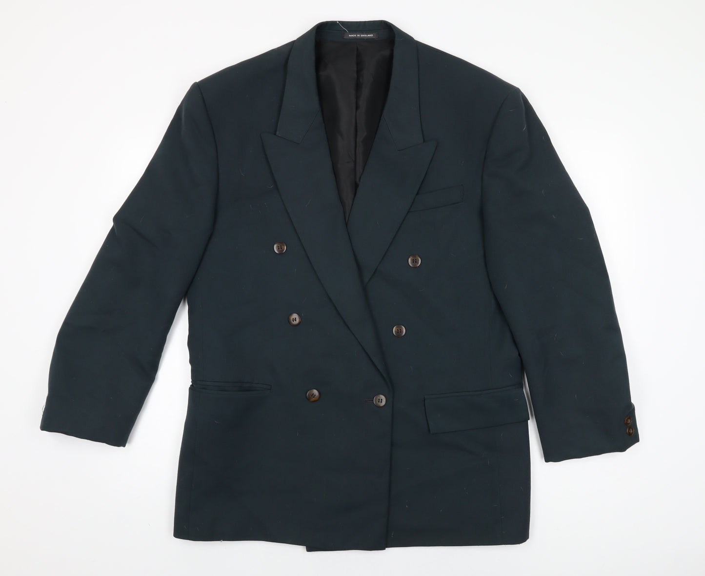 Lincroft Mens Green Polyester Jacket Suit Jacket Size 40 Regular