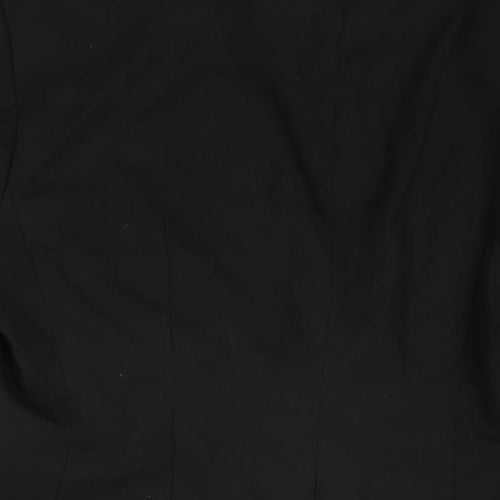 H&M Womens Black Jacket Blazer Size 16 Button