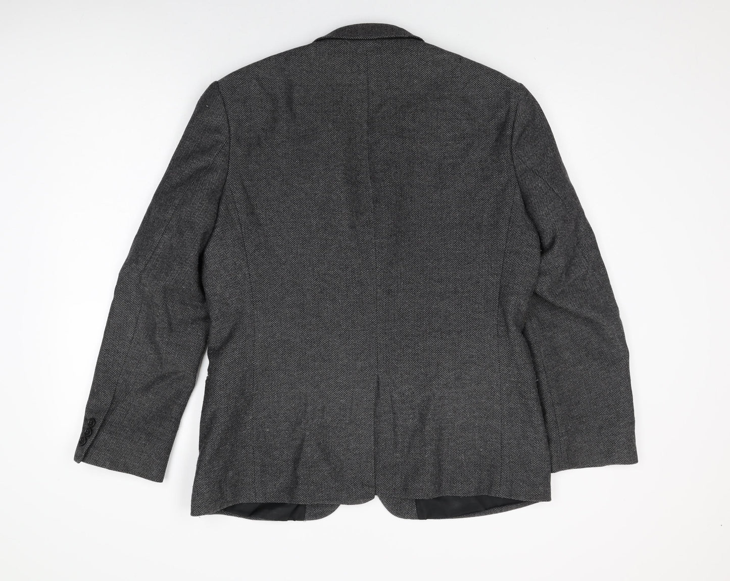 Red Herring Mens Grey Wool Jacket Suit Jacket Size 44 Regular